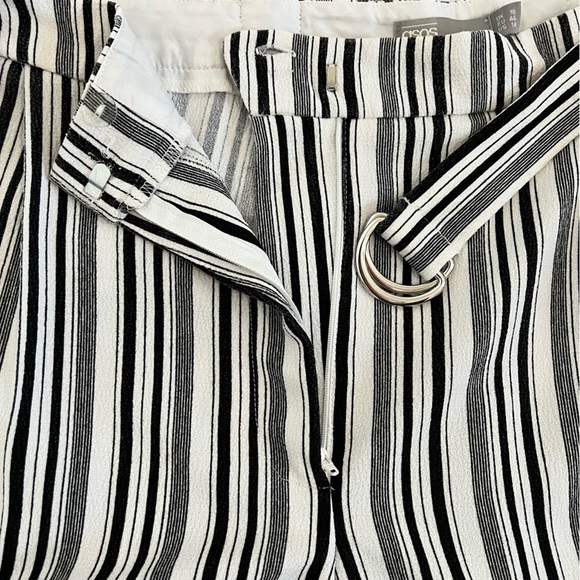 2/$30 ASOS plus size wide leg pants.  White and black striped.  Size 14. - Picture 12 of 13